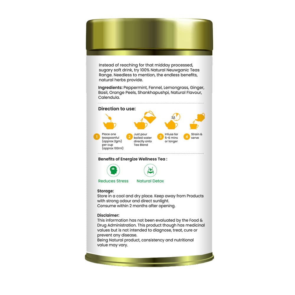 Neuwganic - Energize Natural Wellness Tea - 100 Grams